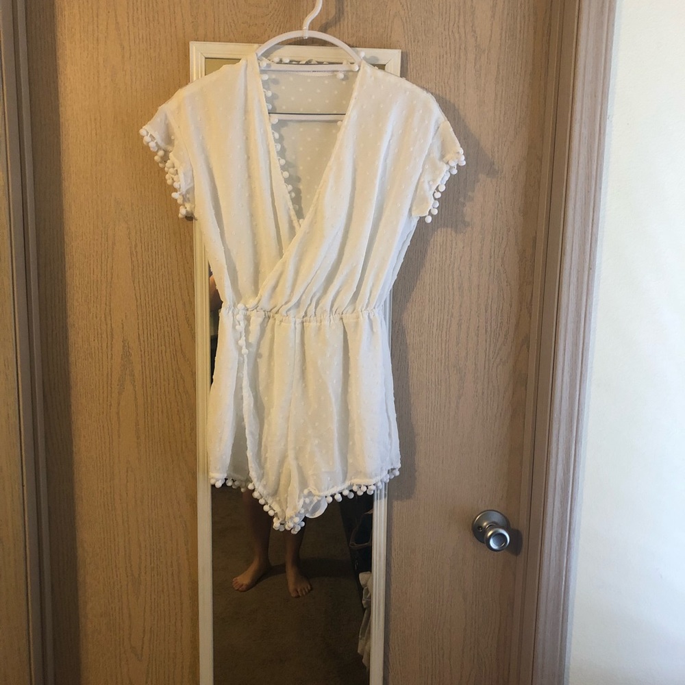 Goodnight Macaroon white romper